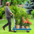 Miniatyrbild 3 av 4: Blå Fällbar Handtruck, 300 kg Lastkapacitet, Smidig Manövrerbarhet,HIMMELSBLÅ