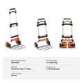 Miniatyrbillede 1 af 2: Folding Hand Truck, Letvægts Aluminiumlegering, Bindebånd,309 lbs