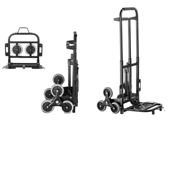 Trappeklatrende vogn, 210 kg belastningsevne, 6 hjul, sammenfoldelig,460lbs