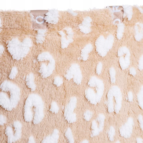 SHOPPER BAG Shoppingväska Beige Prickar Plysch Stor FÖR GÅVA Dam MORAJ