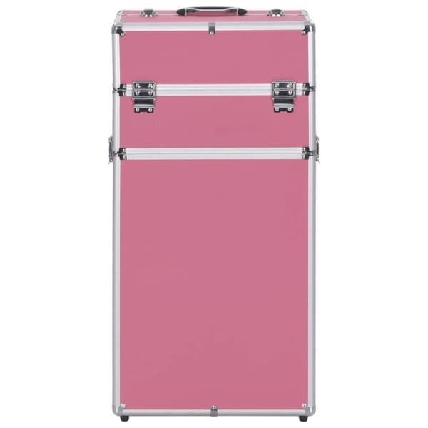 vidaXL Sminketralle aluminium rosa