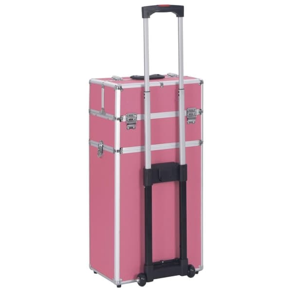 vidaXL Sminketralle aluminium rosa
