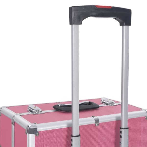 vidaXL Sminketralle aluminium rosa