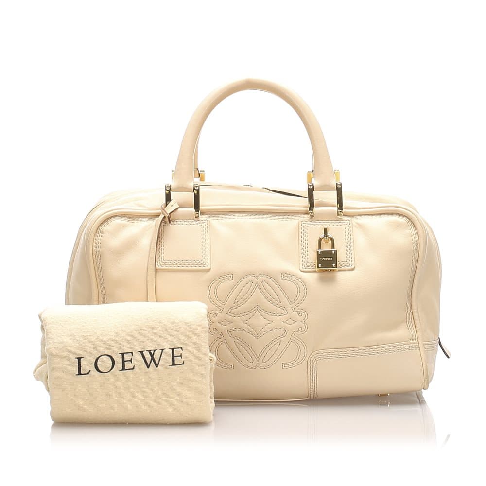 Loewe Amazona 28 Leather Handbag Brown