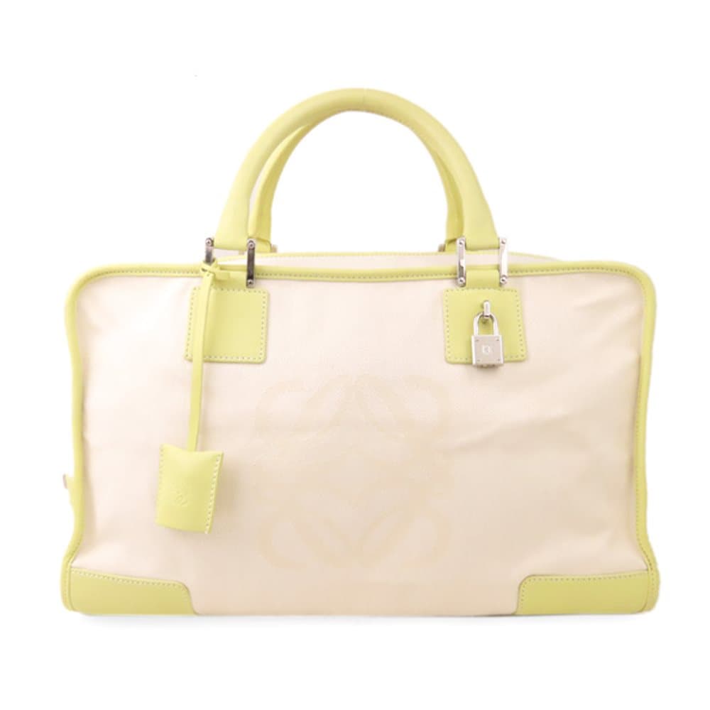Loewe Amazona Canvas Handbag Brown