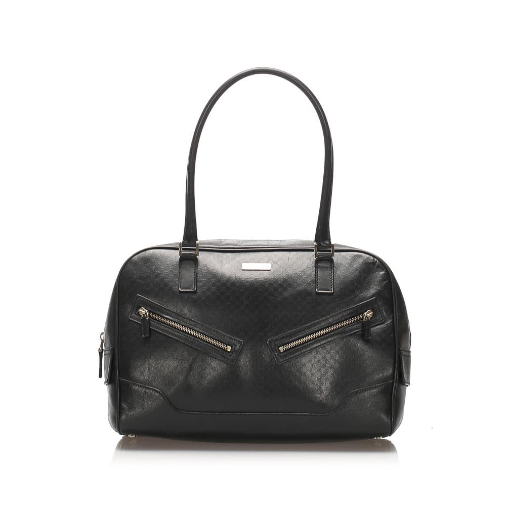Gucci Microguccissima Handbag Black