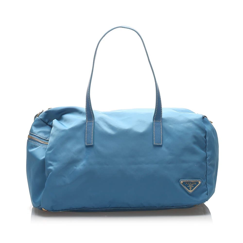 Prada Tessuto Satchel Blue