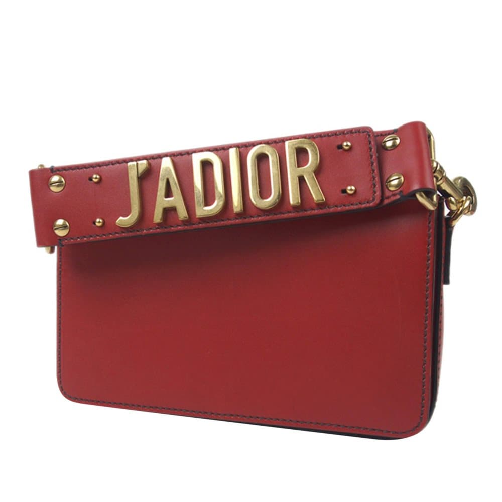 Dior JAdior Leather Handbag Red
