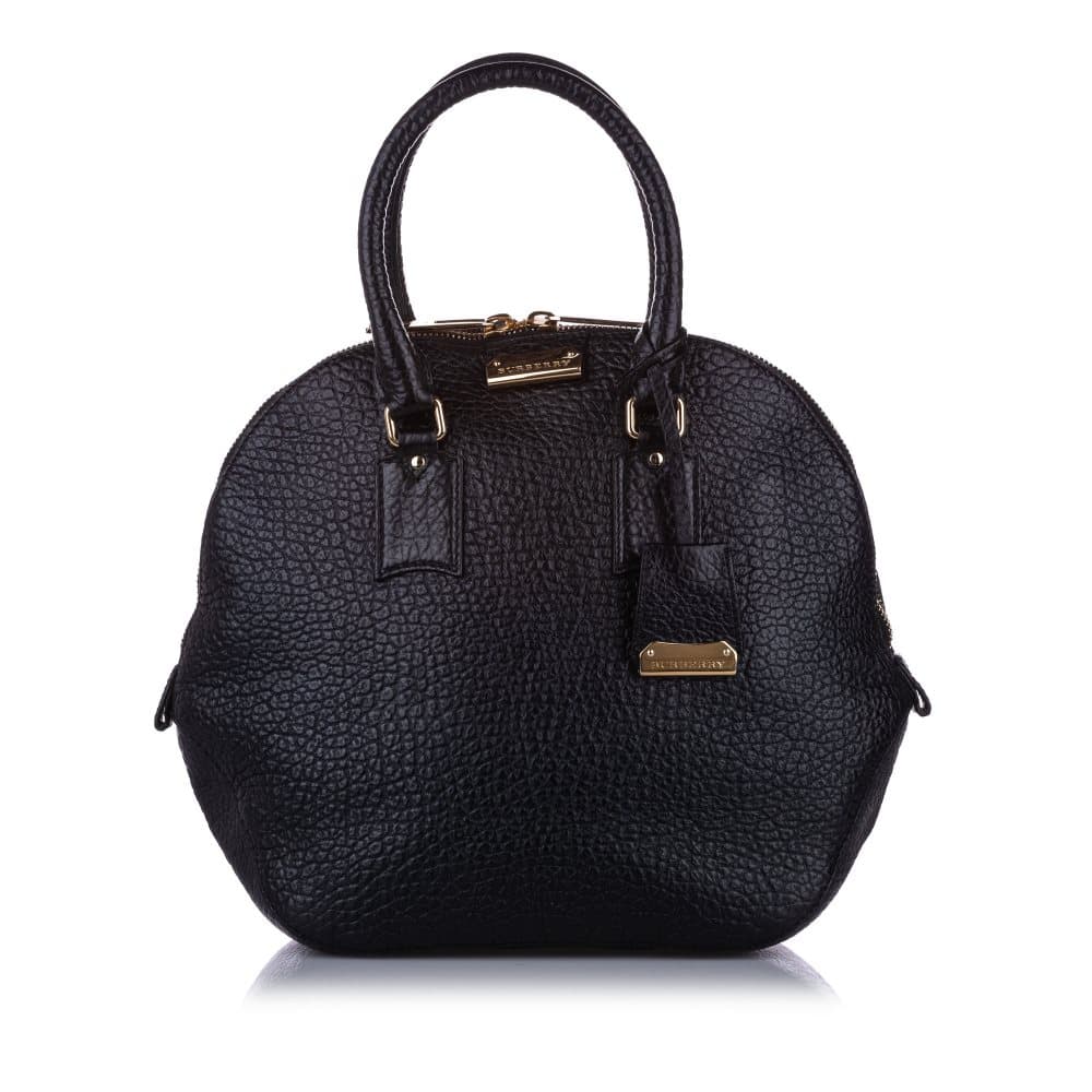 Burberry Medium Orchard Leather Handbag Black