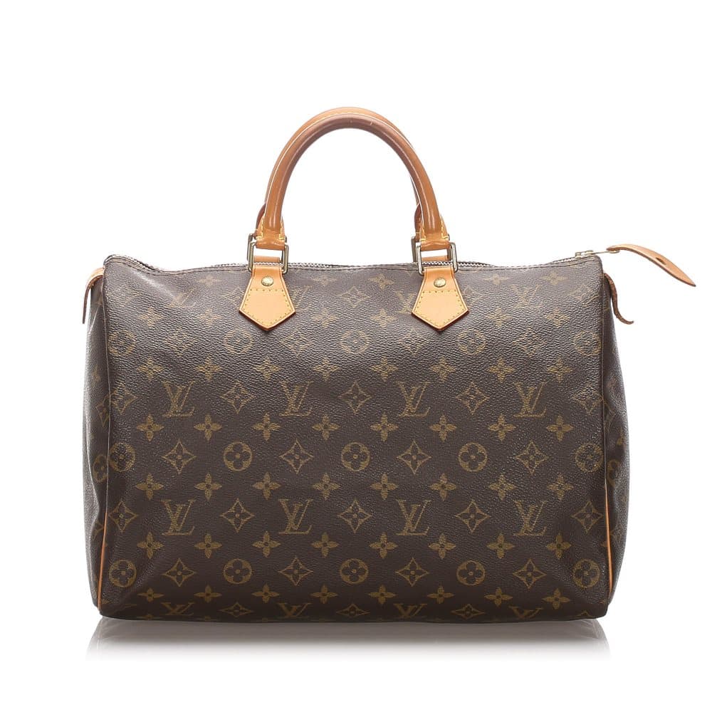 Louis Vuitton Monogram Speedy 35 Brown