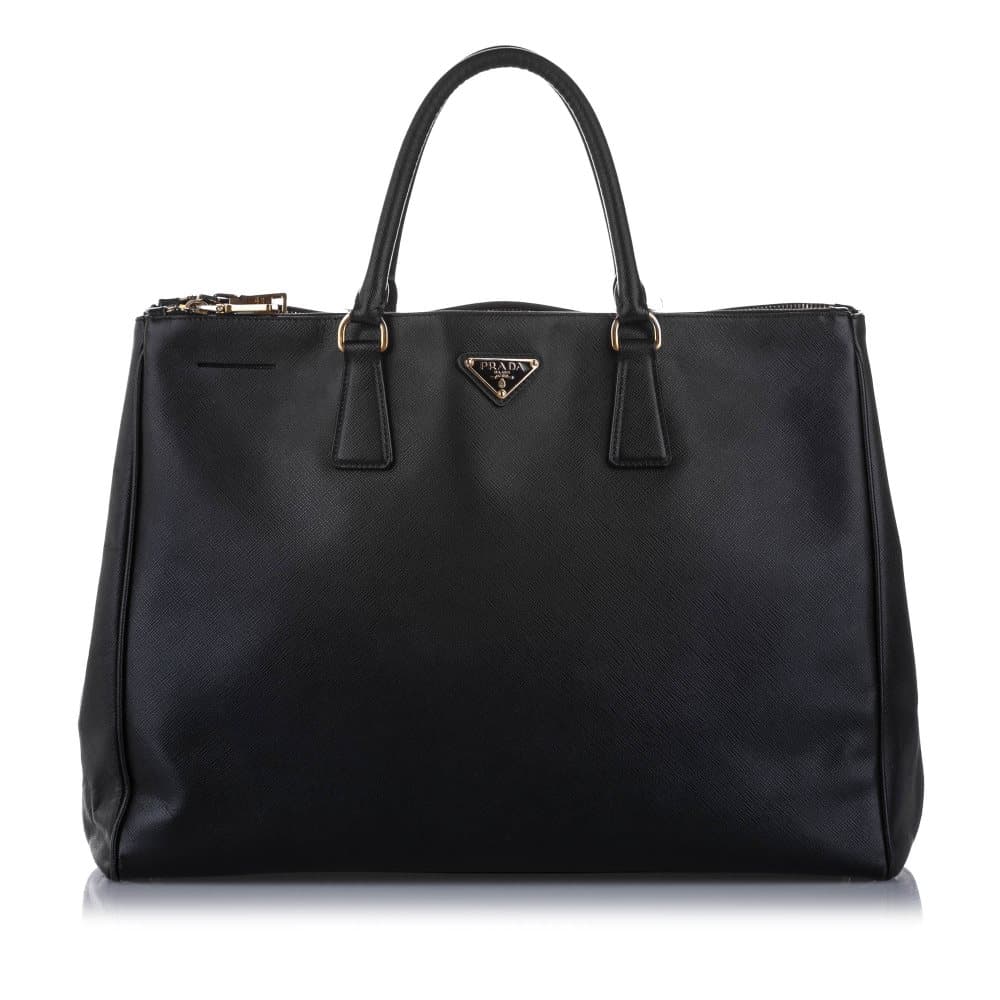 Prada Saffiano Galleria Handbag Black