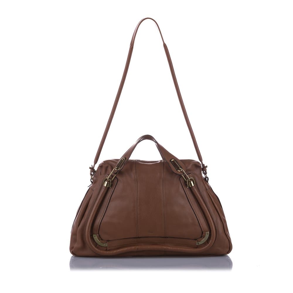 Pre-owned Chloe Paraty Leather Satchel Brown