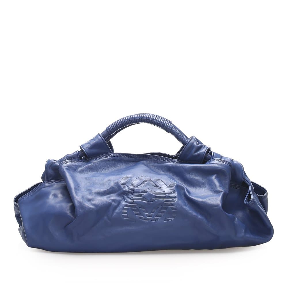 Loewe Brisa Leather Handbag Blue