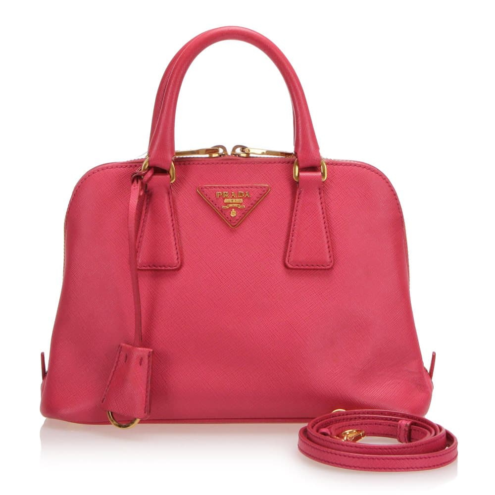 Prada Saffiano Promenade Satchel Pink