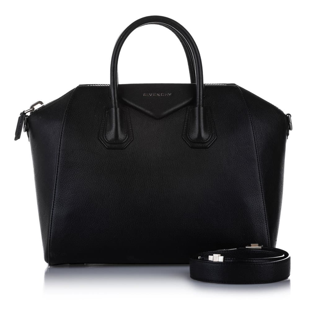 Pre-owned Givenchy Antigona Leather Satchel Black
