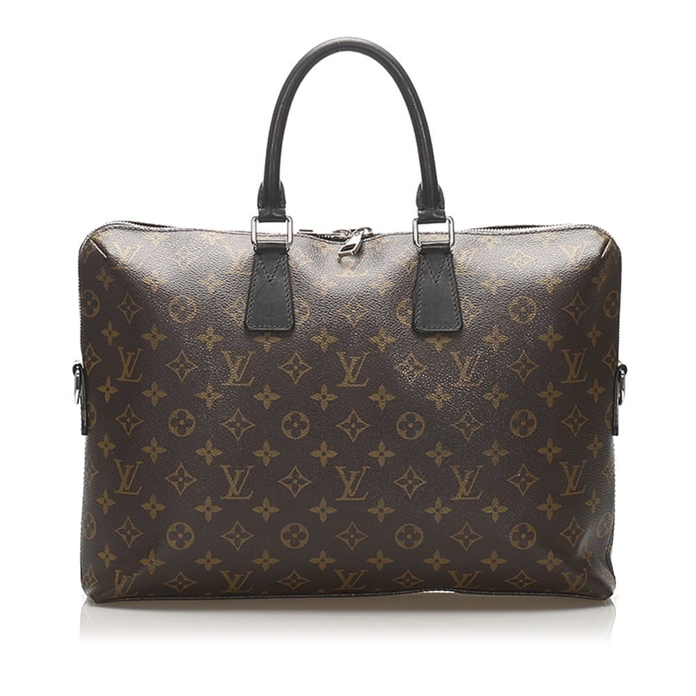 Louis Vuitton Monogram Macassar Porte-Documents Jour Brown