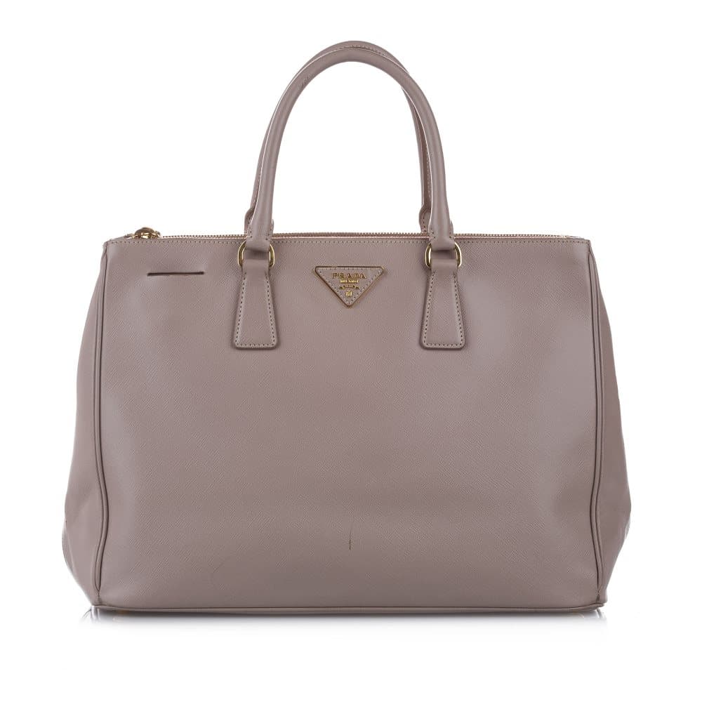 Prada Saffiano Galleria Handbag Brown