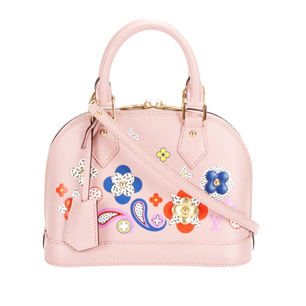 Louis Vuitton Epi Flower Alma Pink