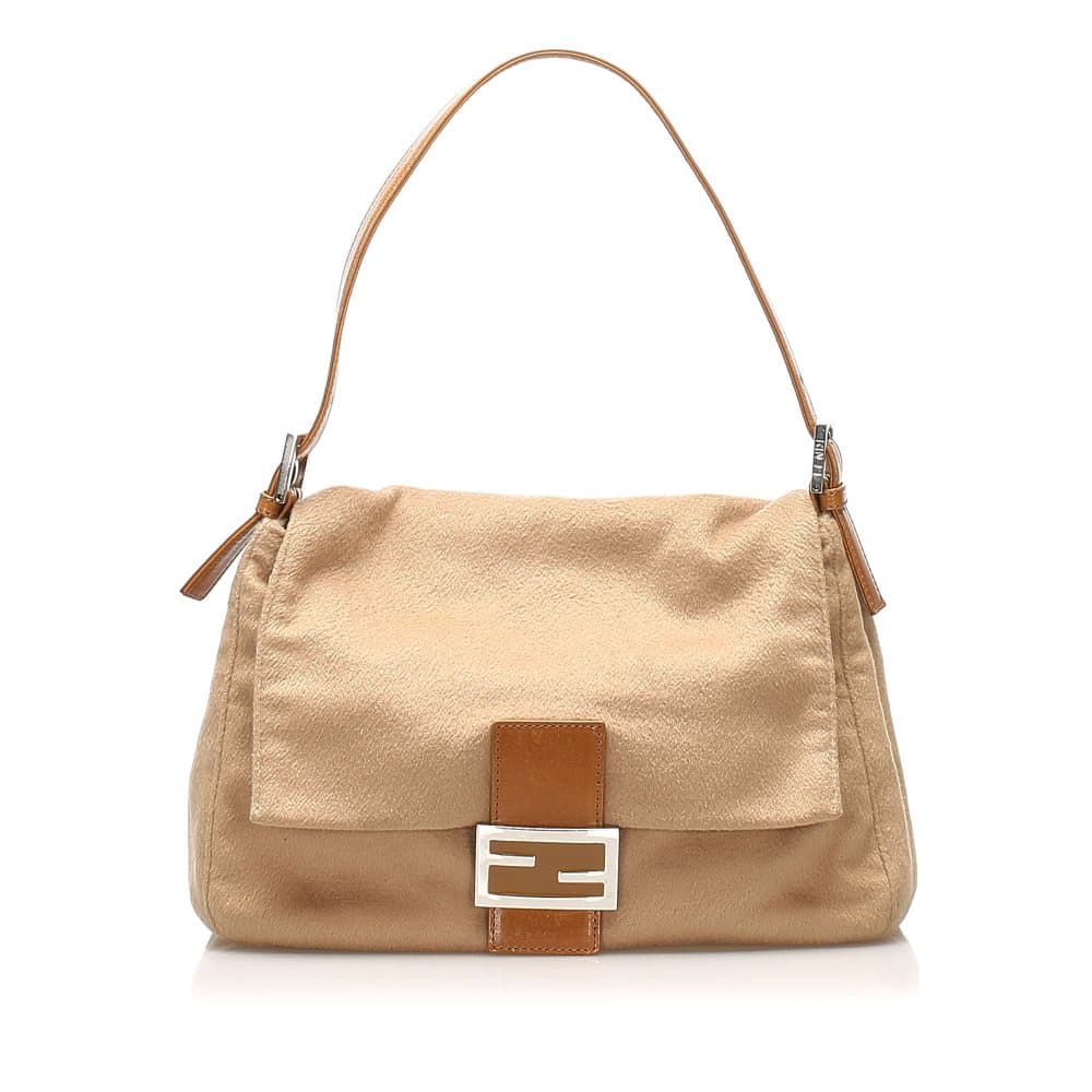 Fendi Cotton Mamma Baguette Brown