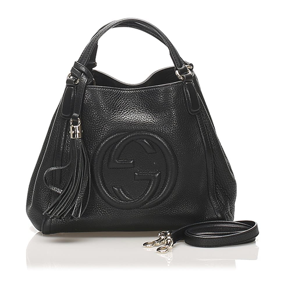 Gucci Soho Leather Satchel Black
