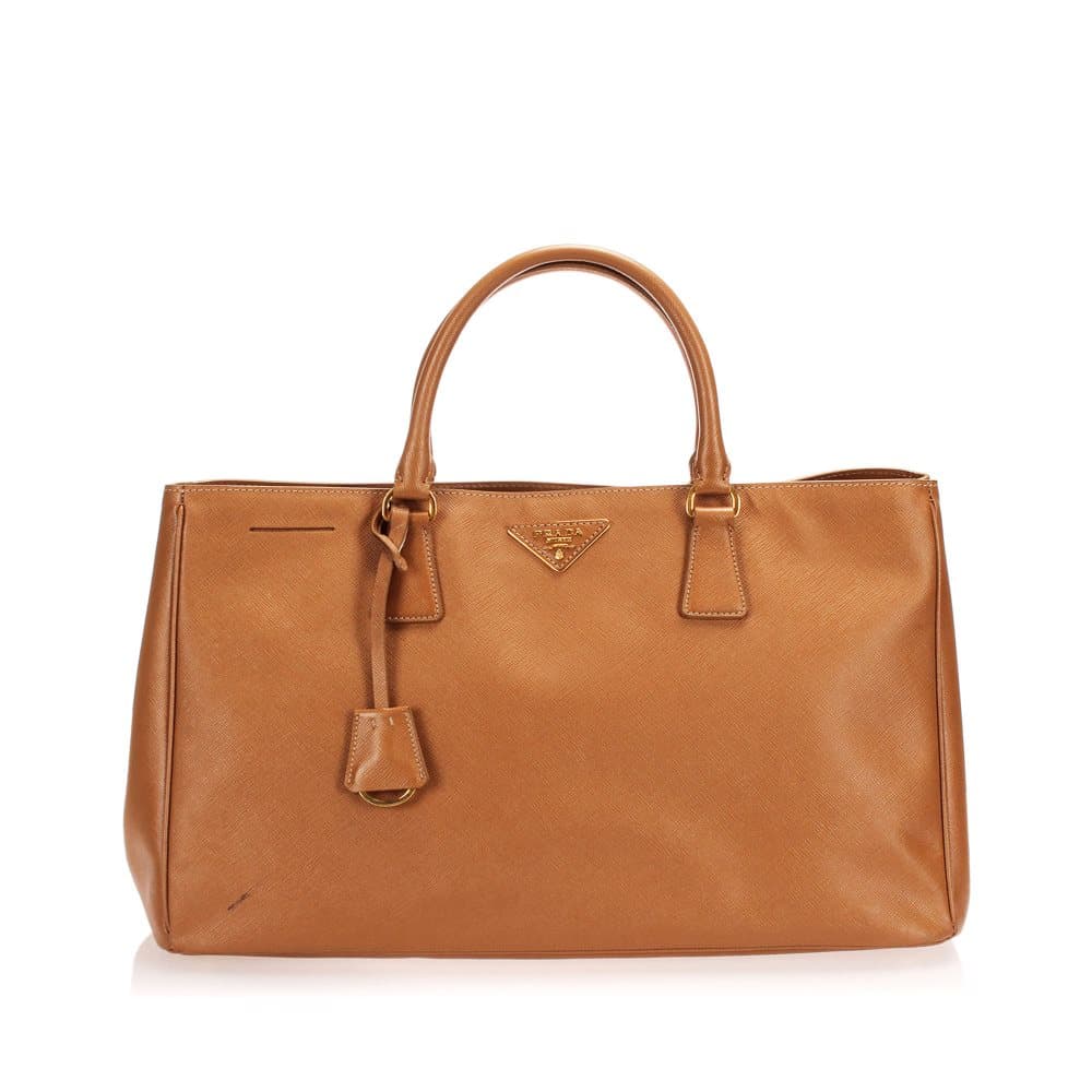 Prada Saffiano Galleria Handbag Brown
