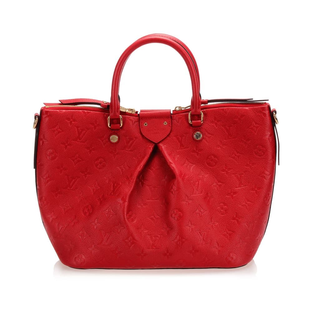 Pre-owned Louis Vuitton Monogram Empreinte Mazarine Red