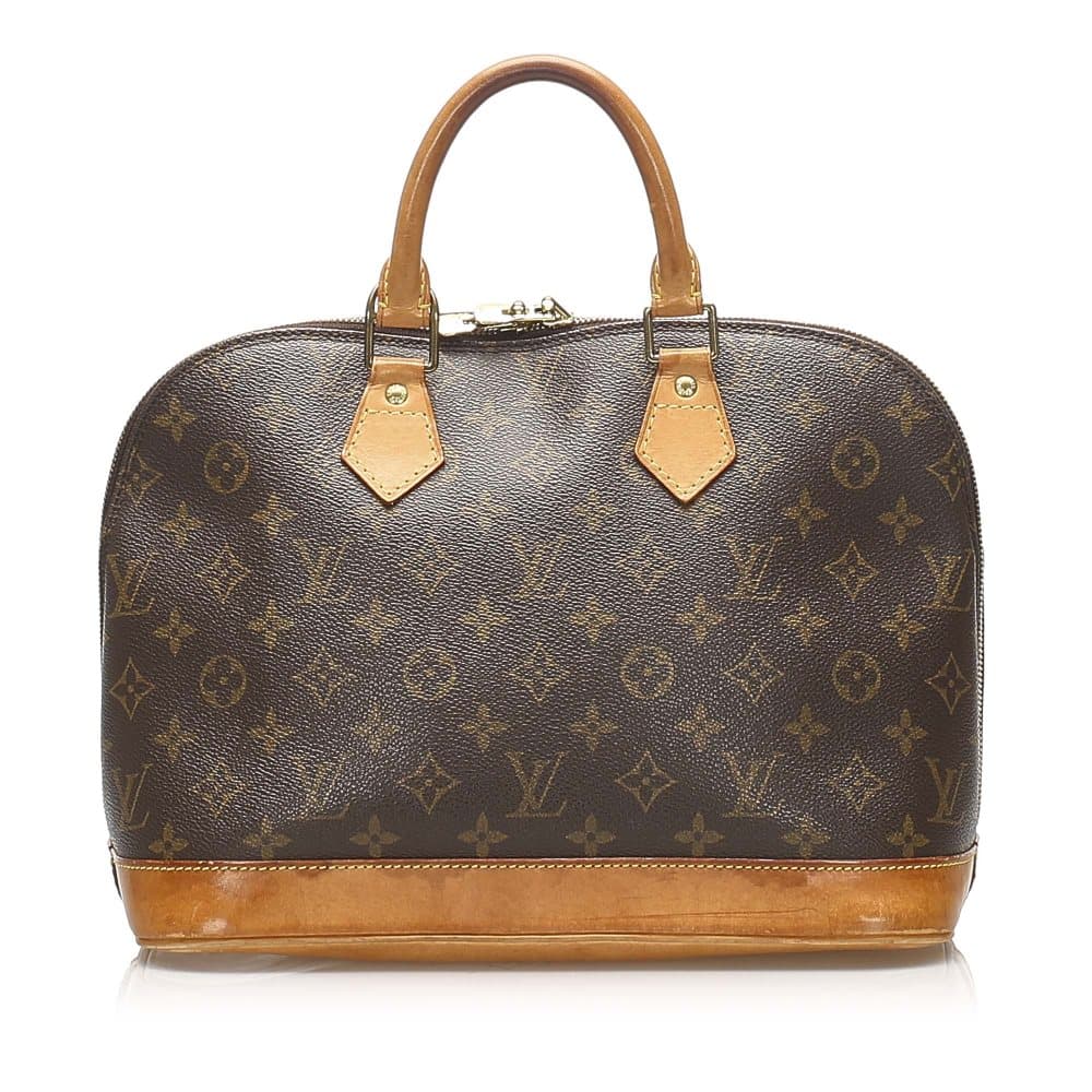 Pre-owned Louis Vuitton Monogram Alma PM Brown