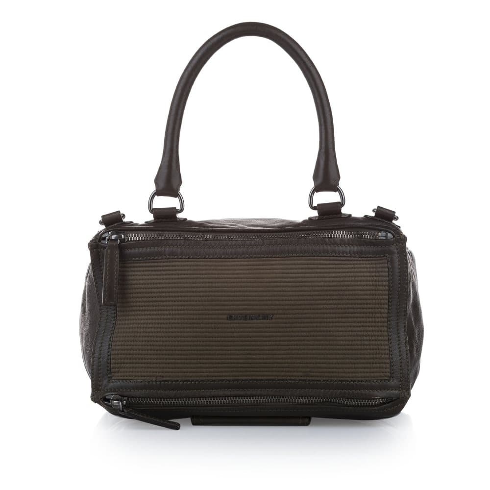 Pre-owned Givenchy Pandora Leather Satchel Green