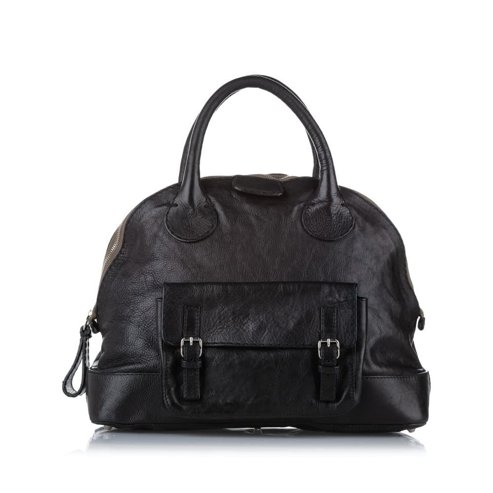 Pre-owned Chloe Edith Dome Bowler Bag Black