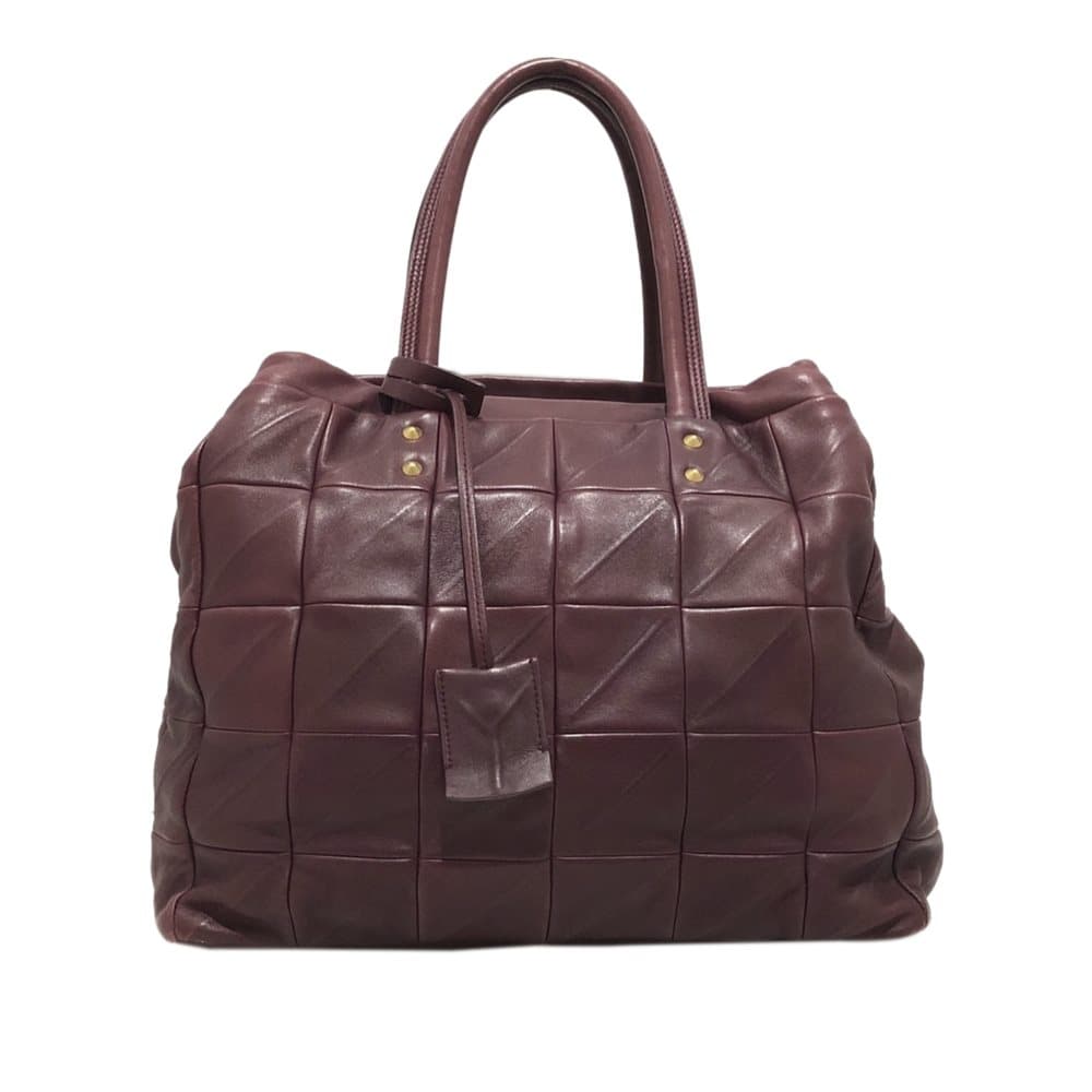 Pre-owned YSL Leather Handbag Red