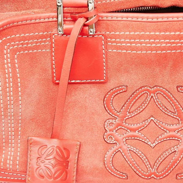 Pre-owned Loewe Amazona 28 Leather Handbag Red