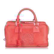 Pre-owned Loewe Amazona 28 Leather Handbag Red