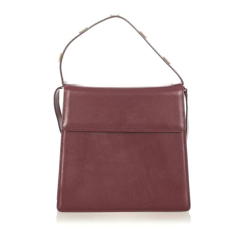 Pre-owned Ferragamo Leather Satchel Red