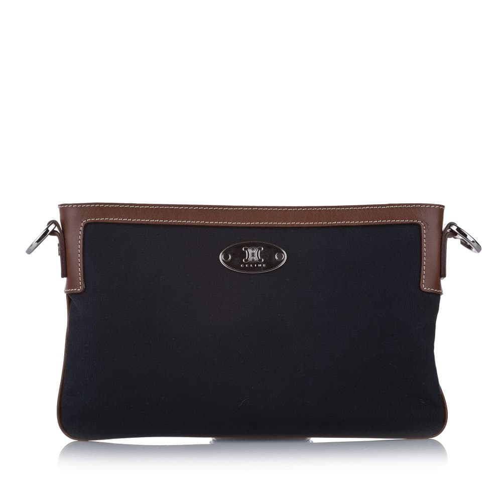 Pre-owned Celine Canvas Baguette Blue
