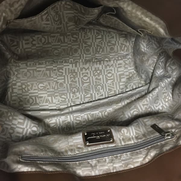 Pre-owned Ferragamo Leather Handbag Brown