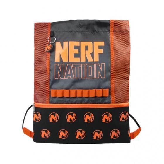 gymnastiktaske junior 5 liter nylon orange/sort