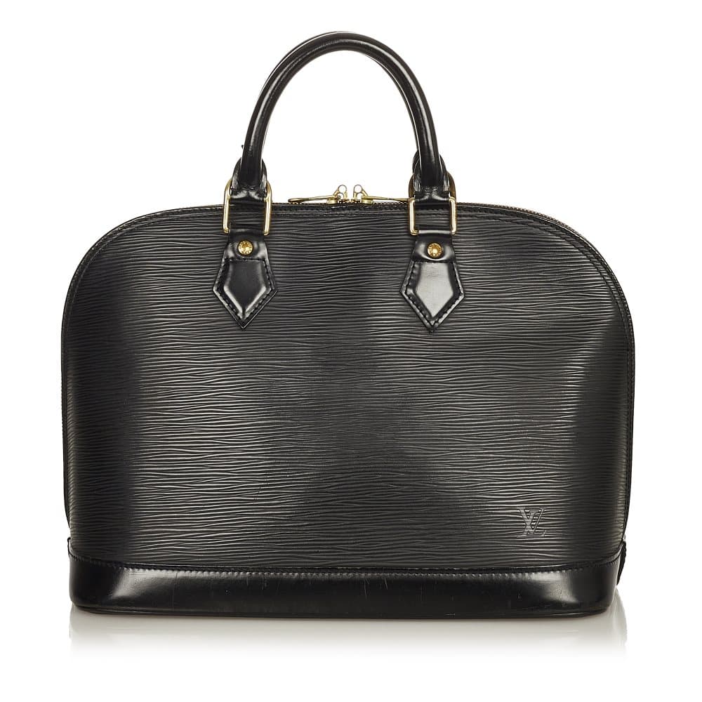 Pre-owned Louis Vuitton Epi Alma PM Black