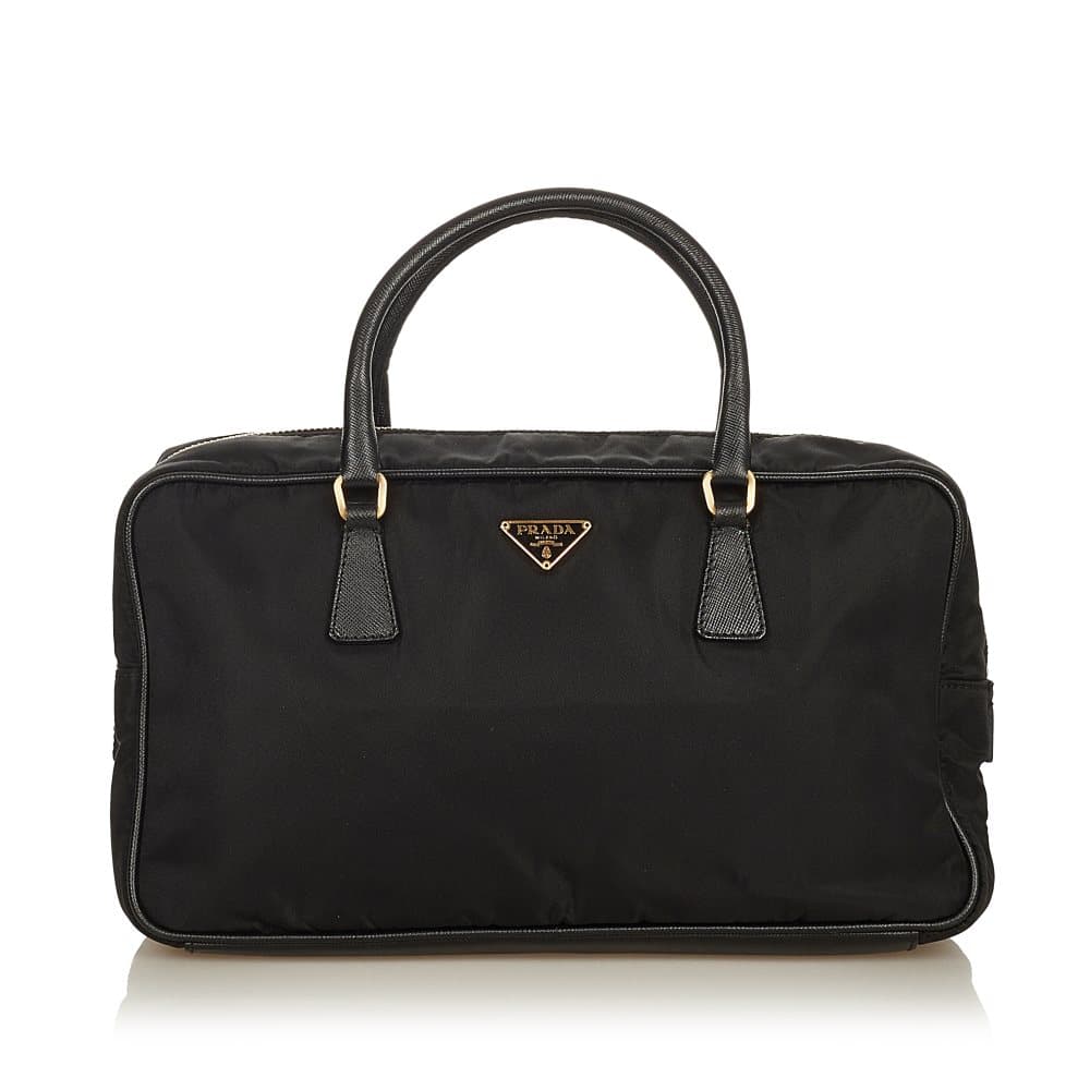 Pre-owned Prada Tessuto Handbag Black