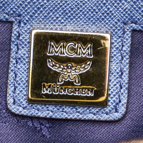 Pre-owned MCM Nuovo Leather Satchel Blue