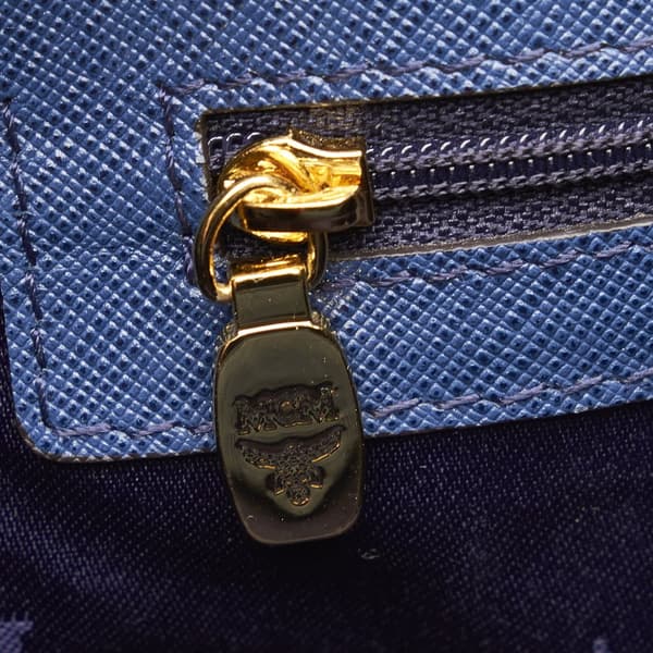 Pre-owned MCM Nuovo Leather Satchel Blue