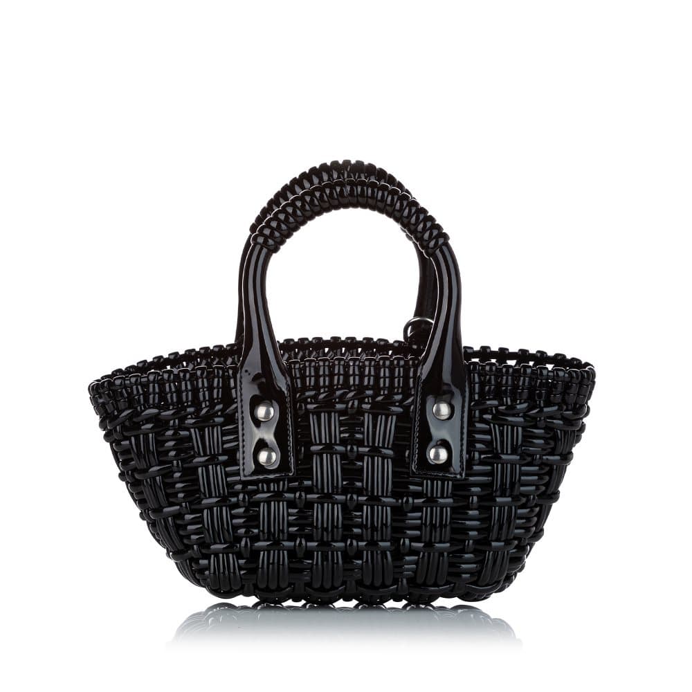 Pre-owned Balenciaga XXS Bistro Basket Bag Black