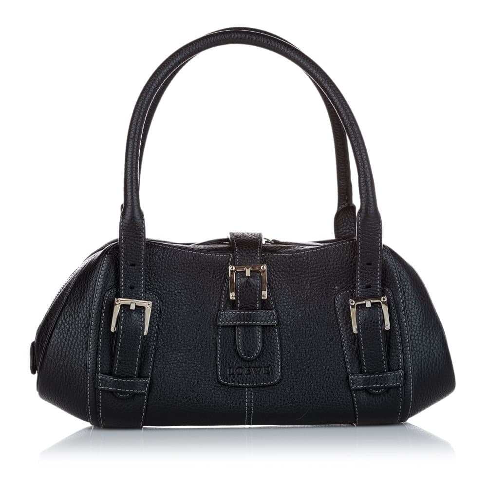 Pre-owned Loewe Leather Handbag Black