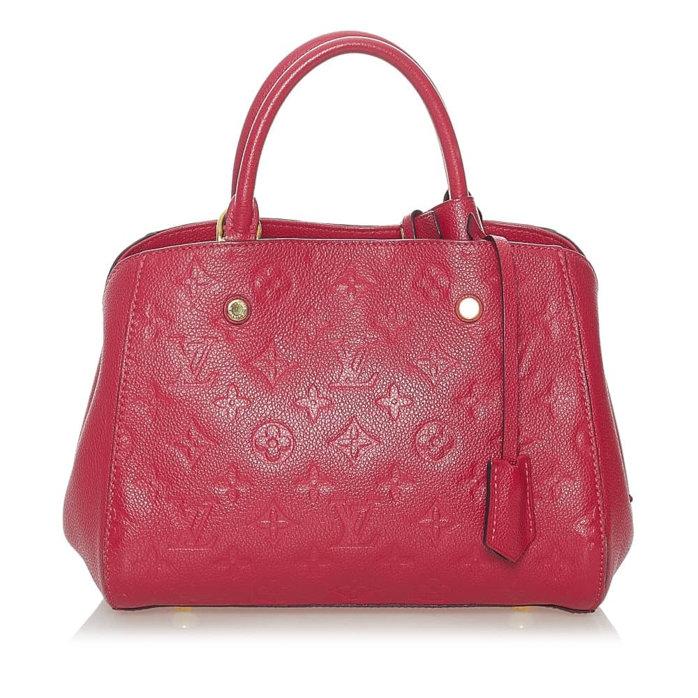 Pre-owned Louis Vuitton Empreinte Montaigne MM Red