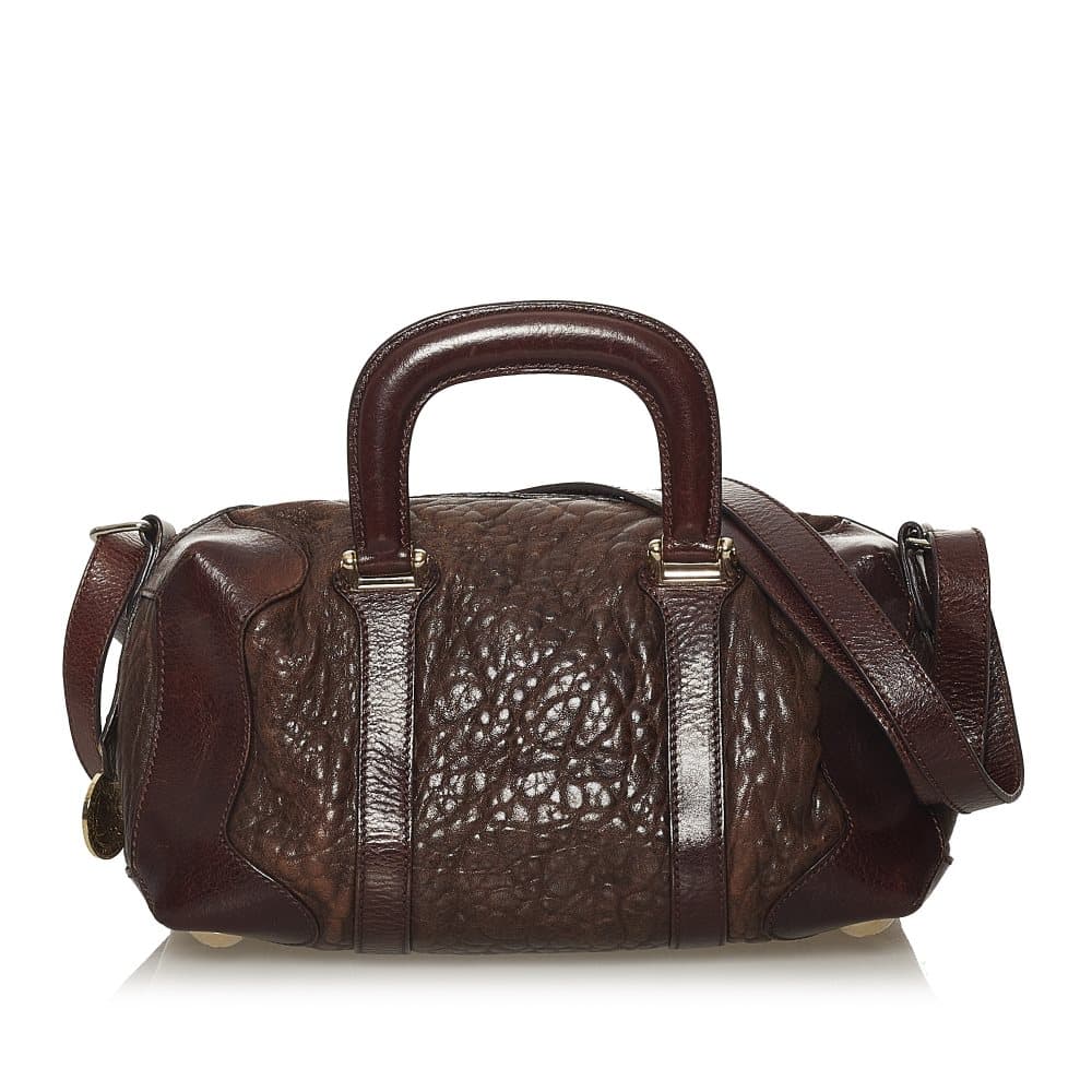 Pre-owned Fendi Leather Satchel Brown