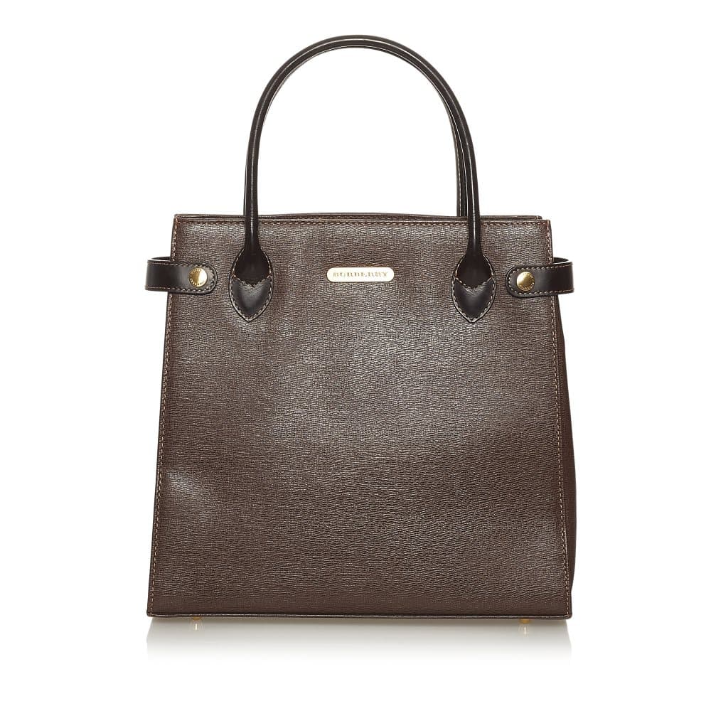 Pre-owned Burberry Leather Handbag Brown