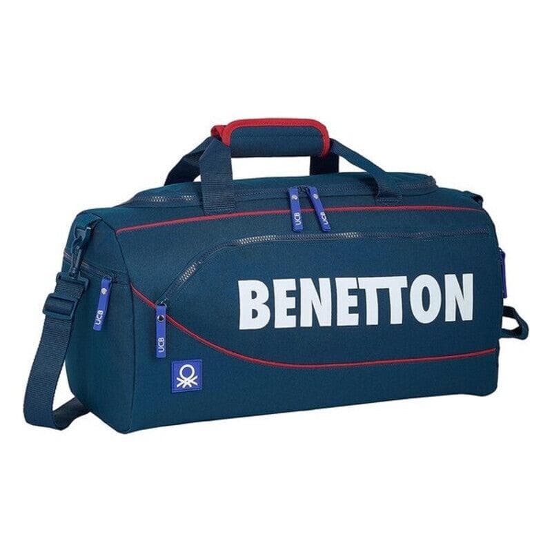 Sports bag Benetton Navy Blue (50 x 25 x 25 cm)