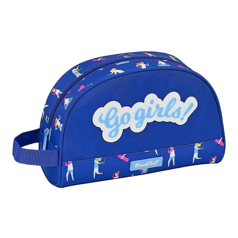 School Toilet Bag BlackFit8 Go Girls Blue