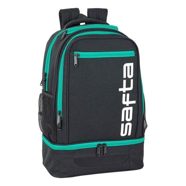 Sports Bag with Shoe holder Safta Black Green