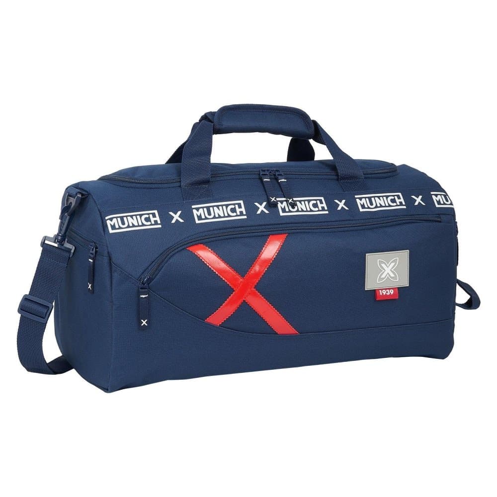 Sports bag Munich Spike Navy Blue (50 x 25 x 25 cm)