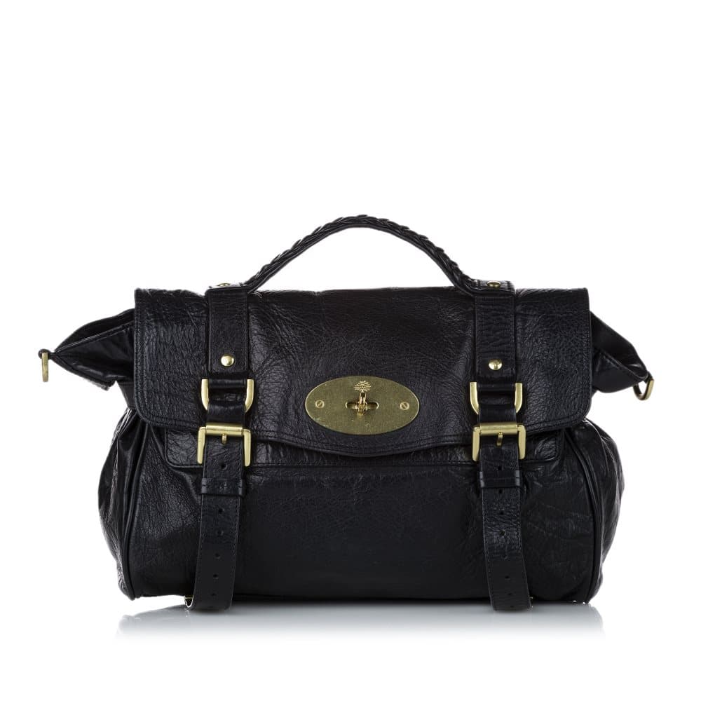 Pre-owned Mulberry Alexa Leather Satchel Black